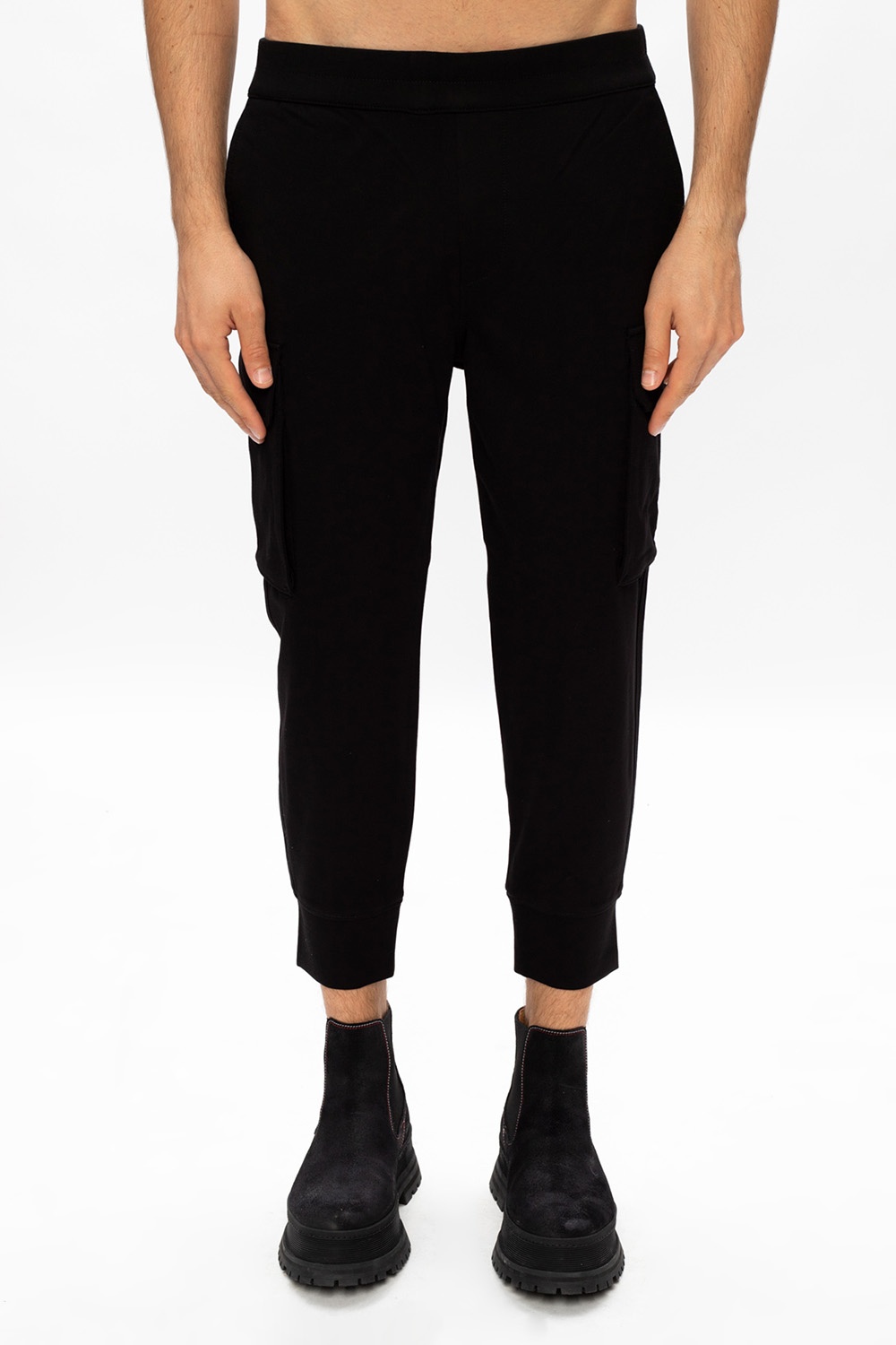 Classic wide-leg pants with a loose fit - Trousers with logo Classic wide-leg pants with a loose fit - Trousers with logo